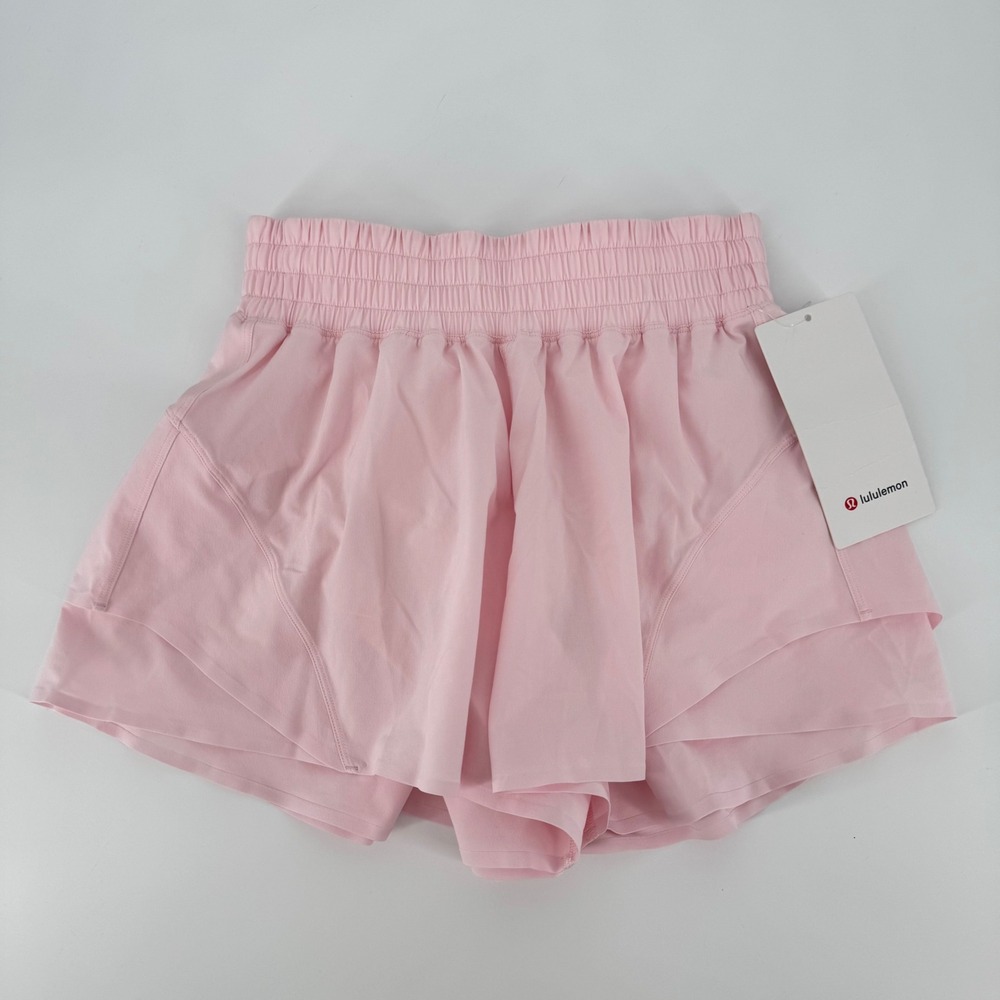Lululemon Shake It Out High-Rise Run Short 2.5 Pink XS LW7DKOS NWT
